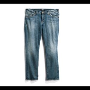 Silver Jeans Suki Straight Blue Jeans 22W